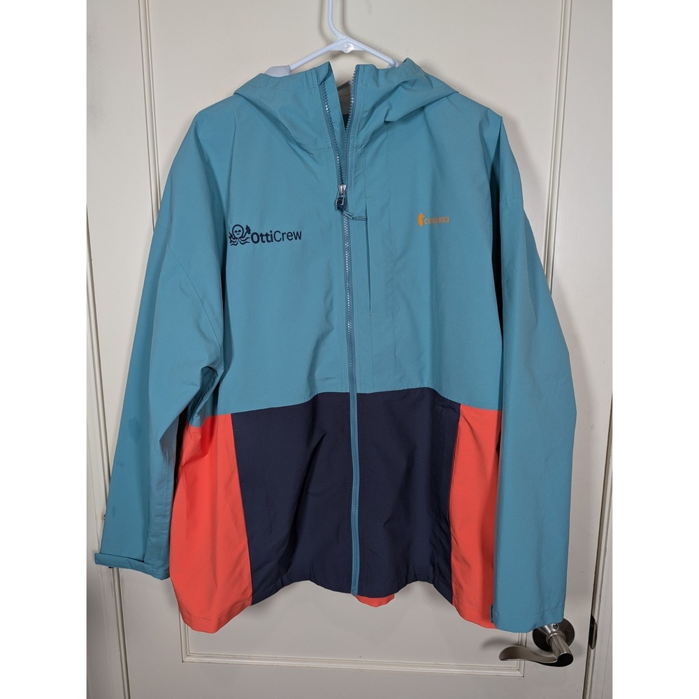 Cotopaxi Cielo Rain Jacket Women's 3X Colorblock Long Sleeve Hooded Zip Up